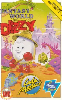 Dizzy III - Fantasy World Dizzy (UK) (1989) box cover front